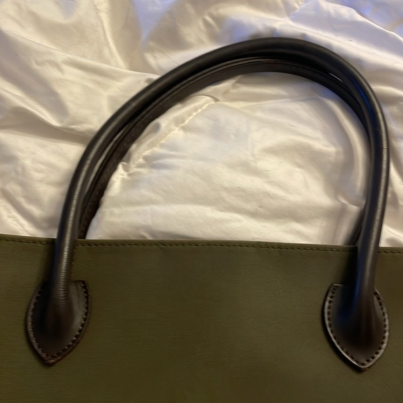 Burberry Blue Label (Japan) Nylon Tote Bag in Hunter Green and Nova Check - Picture 4 of 6